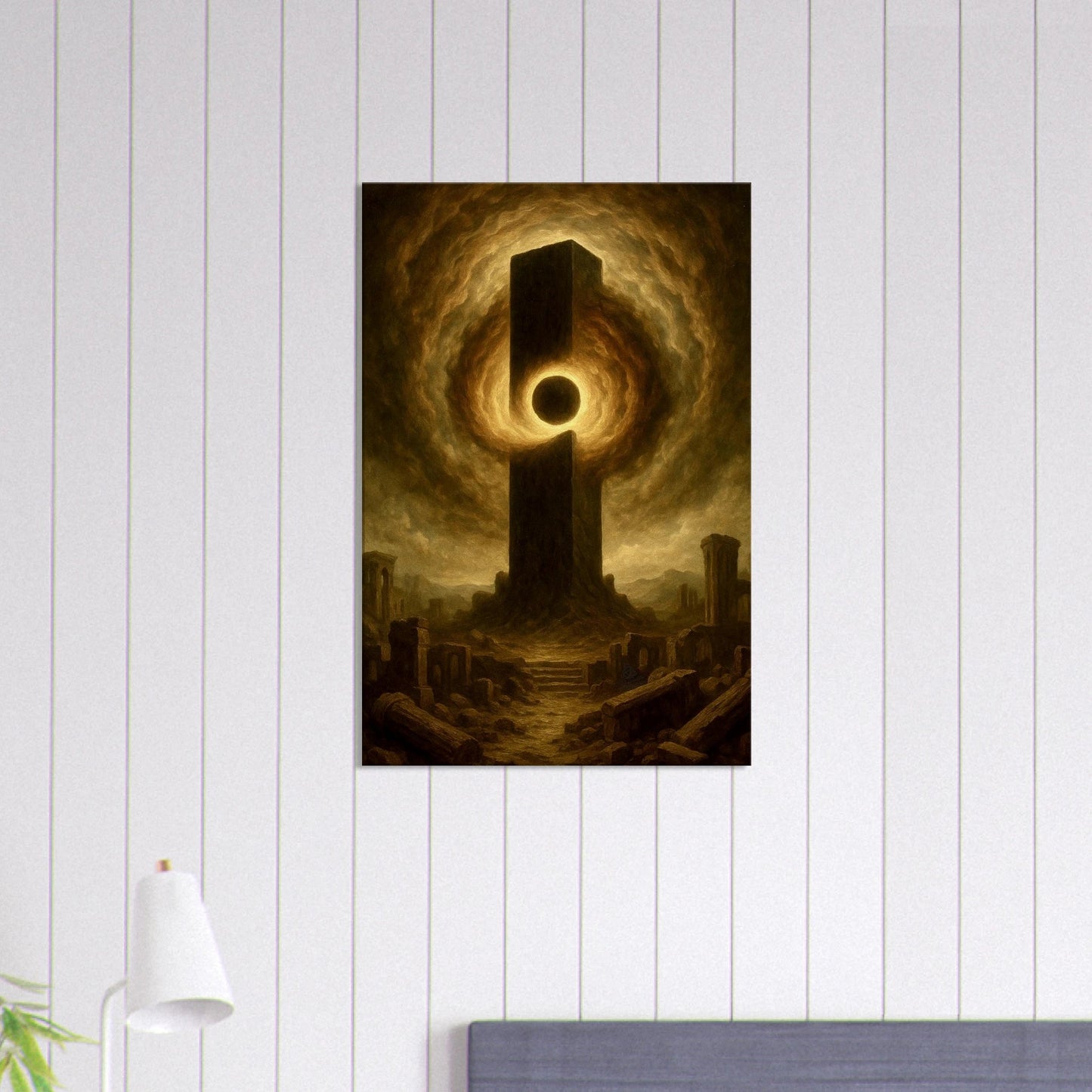 Tableau "Le Pillier de l'éveil" (Sur Toile) - Divina Mura oeuvre d'art et art mural haut de gamme