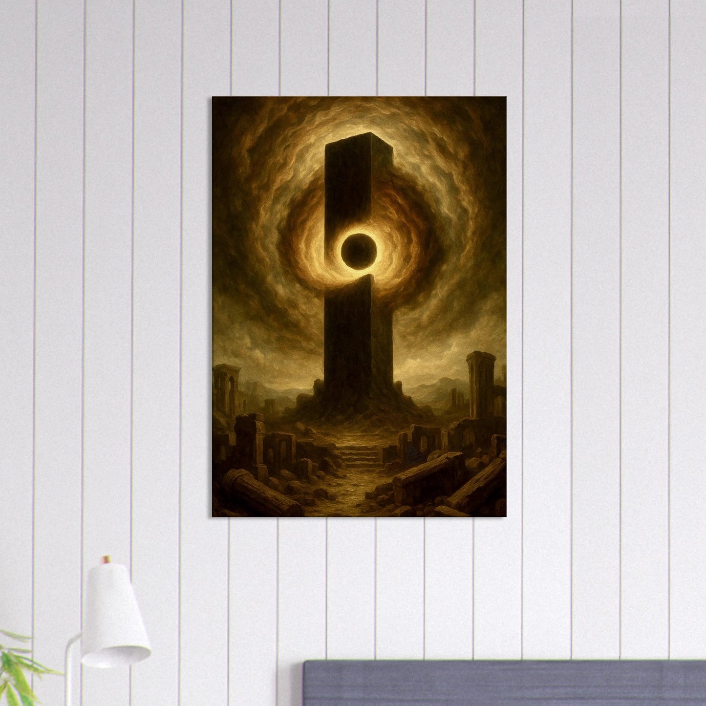 Tableau "Le Pillier de l'éveil" (Sur Toile) - Divina Mura oeuvre d'art et art mural haut de gamme