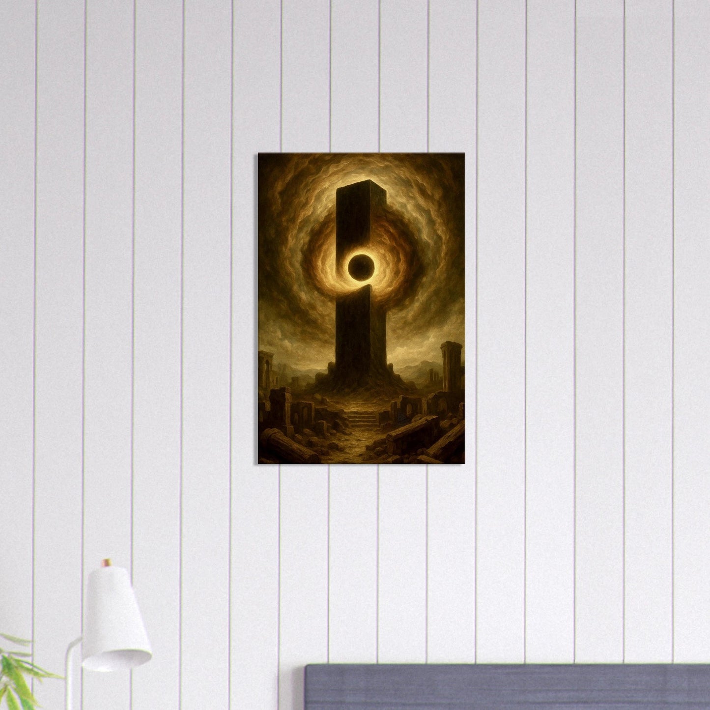 Tableau "Le Pillier de l'éveil" (Sur Toile) - Divina Mura oeuvre d'art et art mural haut de gamme